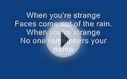 The Doors - People are strange (Lyrics)